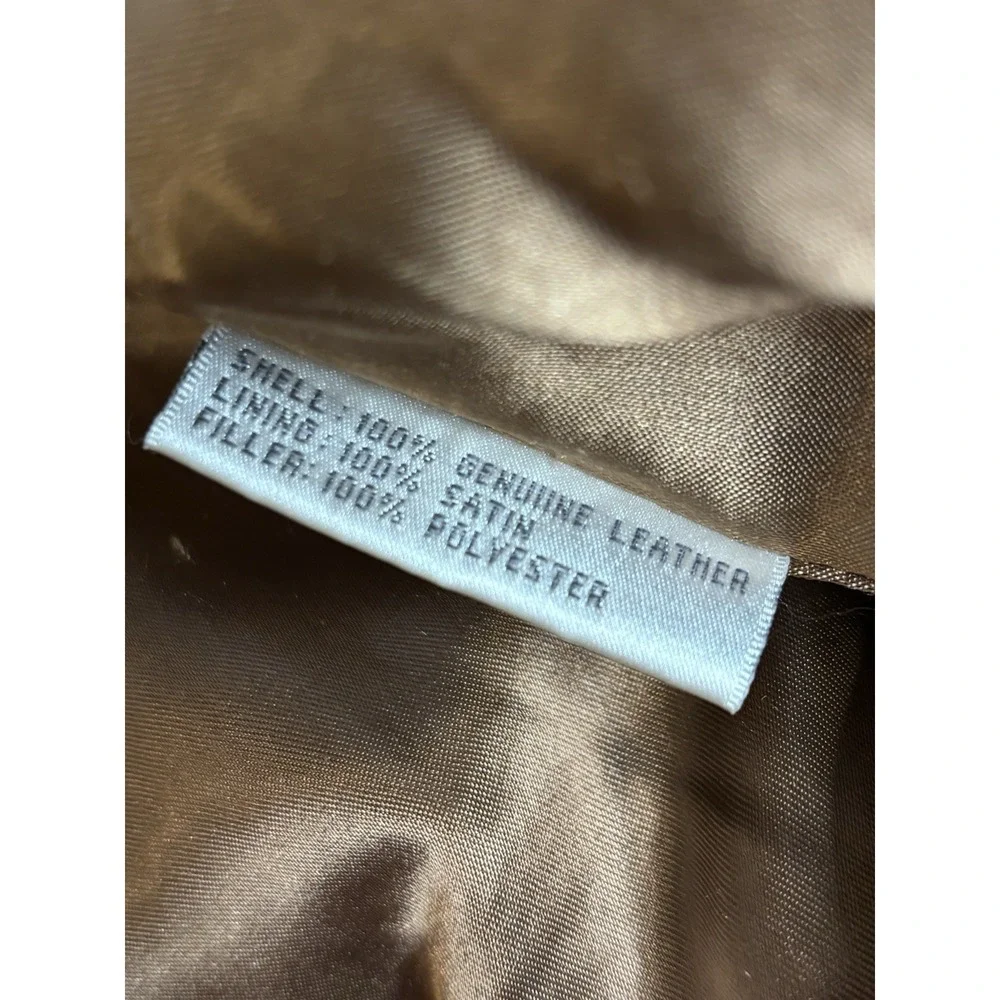 Vintage Vakko Leather Fringe Western Jacket Womens S Brown Western Cowgirl - Picture 4 of 15